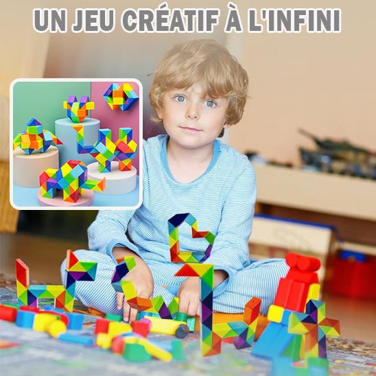 Jeu Magnétique Construction - Puzzle 3D - MonBoJouet